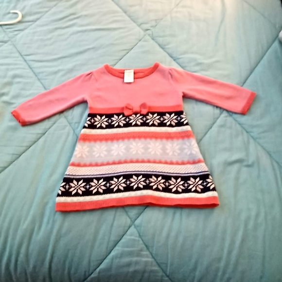 Gymboree Sweater Dress w/ Bow size 6-12 Months - Picture 6 of 7